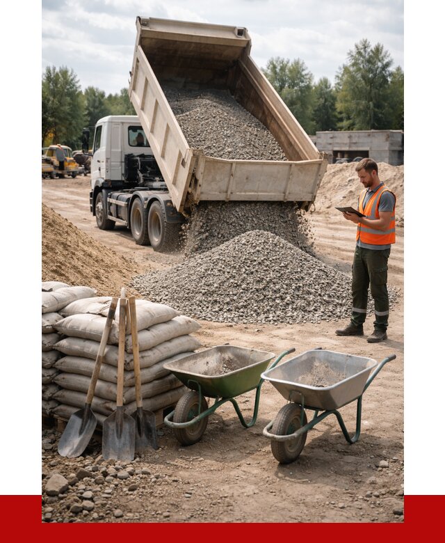 Доставка нерудных материалов в Муравленке от 1285 руб. | ПРОНЕРУДМрв