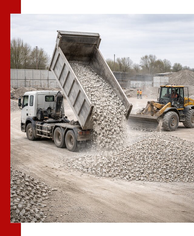 Доставка и продажа известнякового щебня в Муравленке