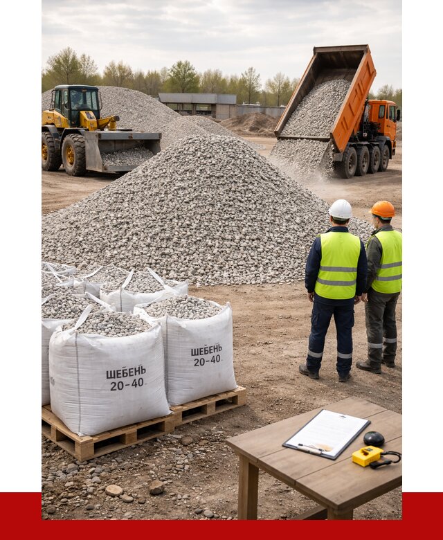 Известняковый щебень 20-40 в Муравленке от 2248 р. ПРОНЕРУДМрв