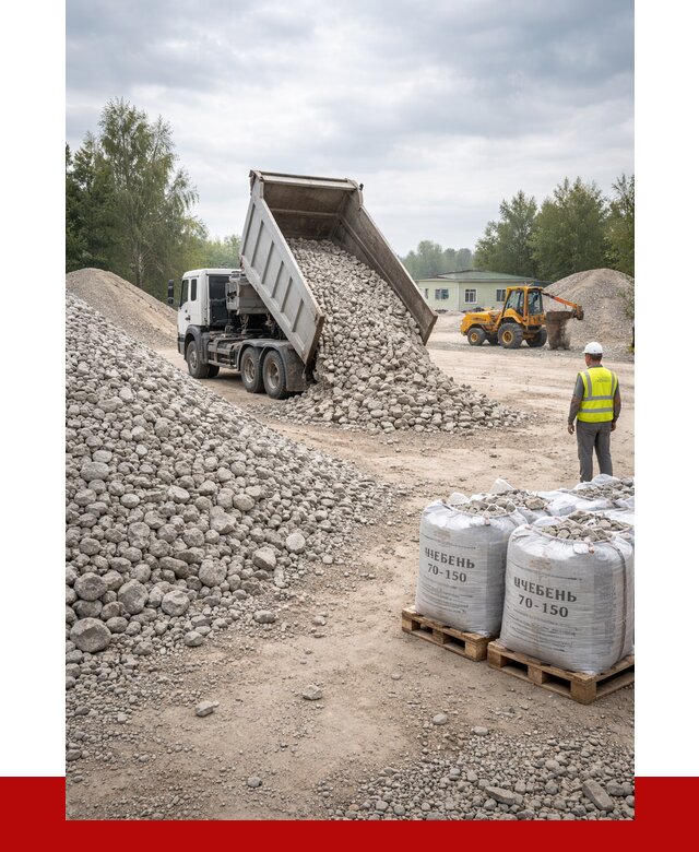 Известняковый щебень фракция 70-150 в Муравленке от 1338 р. | ПРОНЕРУДМрв