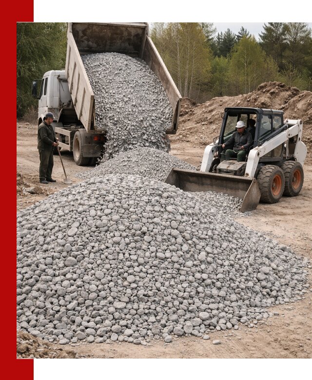 Доставка доломитового щебня в Муравленке напрямую от карьера