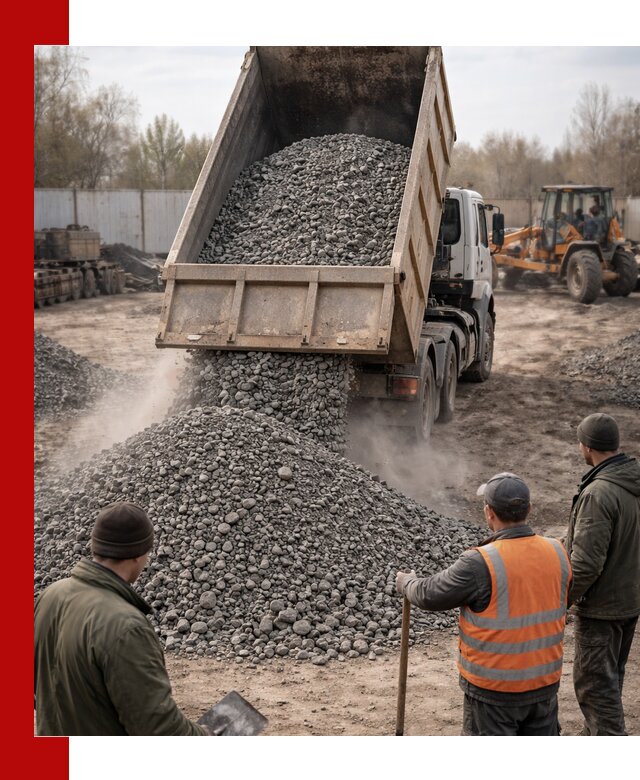 Доставка шлакового щебня в удобные сроки по выгодной цене в Муравленке