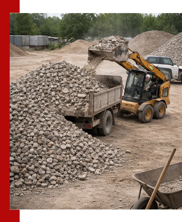 Доставка вторичного щебня в Муравленке для строительных работ