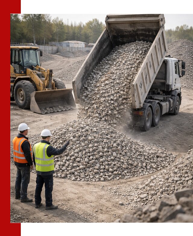 Вторичный щебень фракция 40–70 доставка в Муравленке