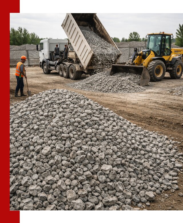 Доставка бетонного щебня фракции 40-70 в Муравленке