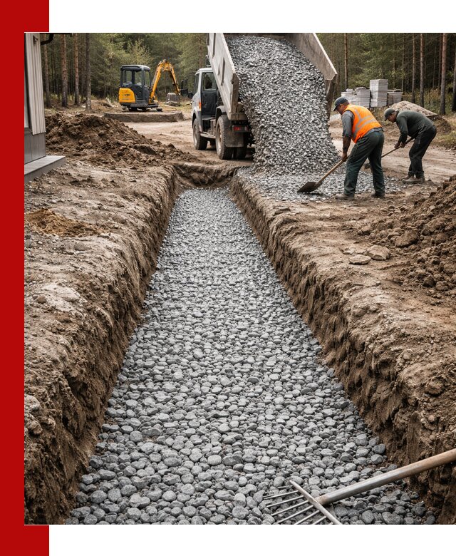 Щебень для дренажа с доставкой в Муравленке высокого качества