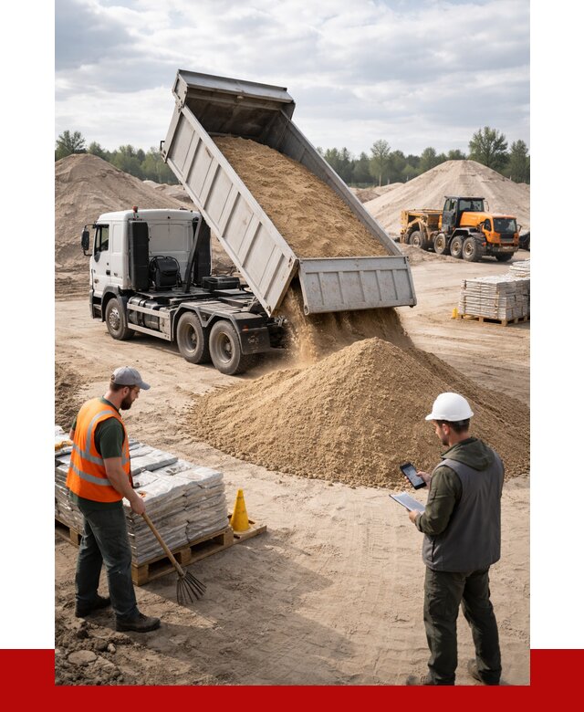 Карьерный песок с доставкой в Муравленке от 3854 р. ПРОНЕРУДМрв