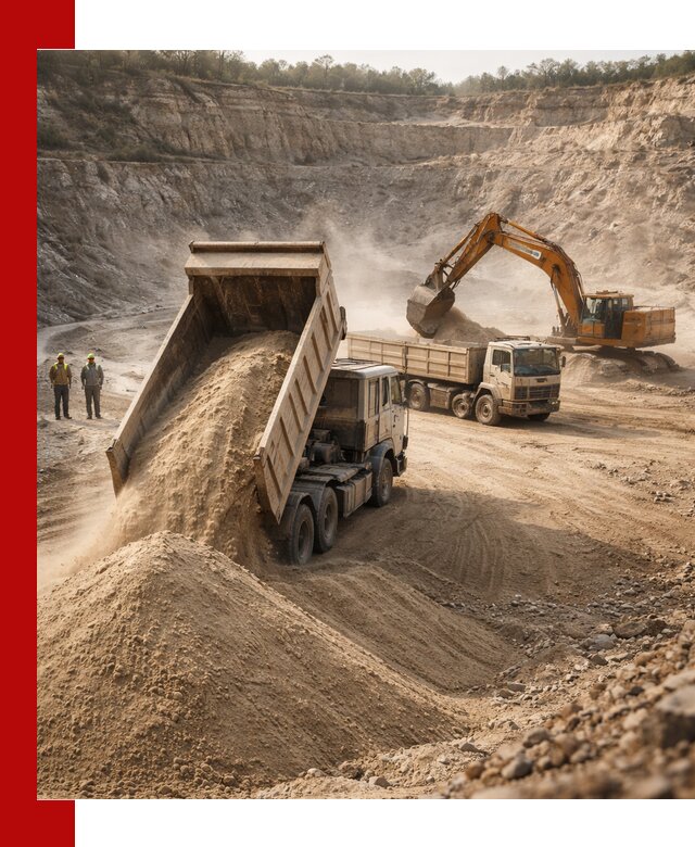 Карьерный песок навалом с доставкой в Муравленке