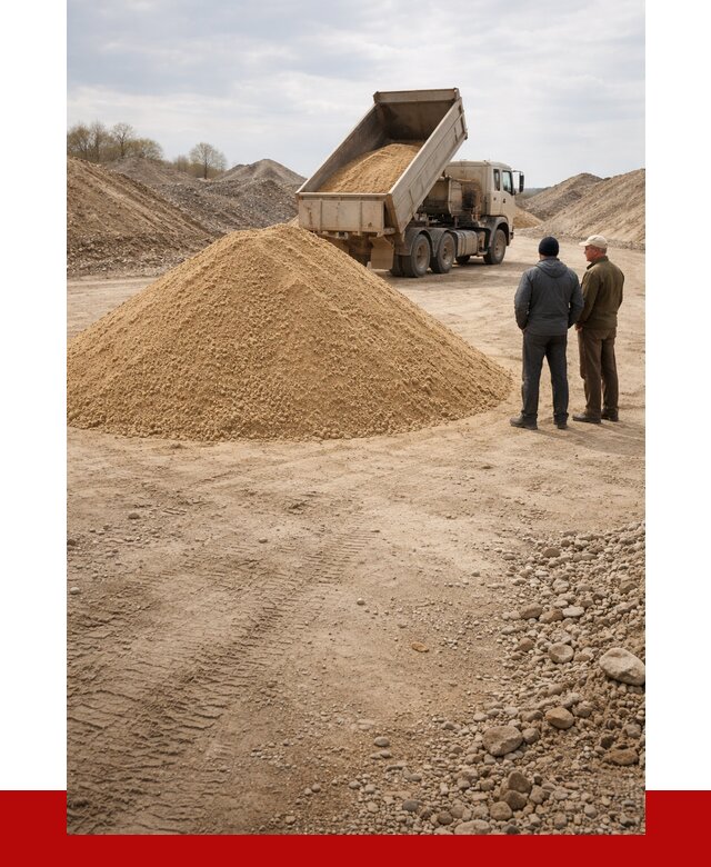 Карьерный песок крупнозернистый в Муравленке от 9100 р | ПРОНЕРУДМрв