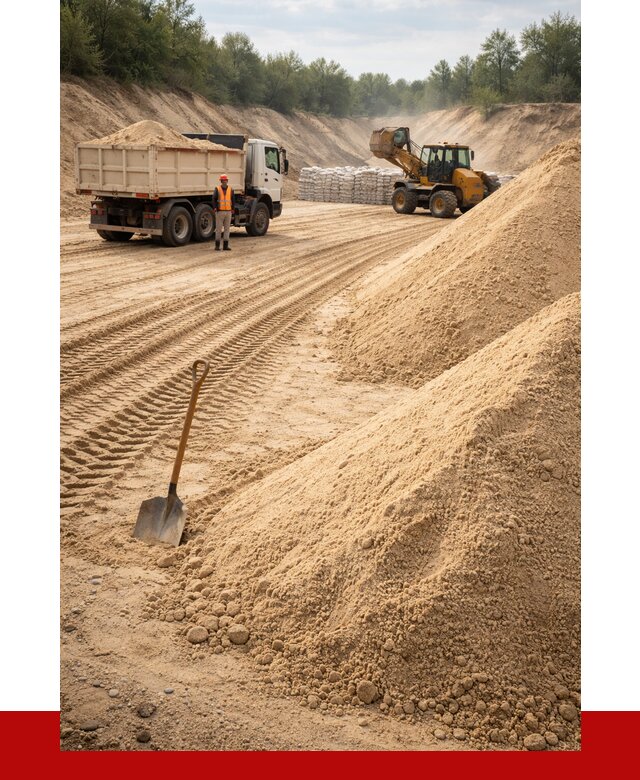 Карьерный песок мелкозернистый в Муравленке от 9635 р. | ПРОНЕРУДМрв