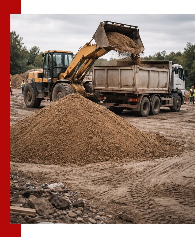 Доставка речного песка навалом в Муравленке быстро и выгодно