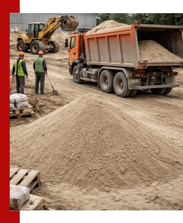 Доставка и продажа мытого речного песка в Муравленке