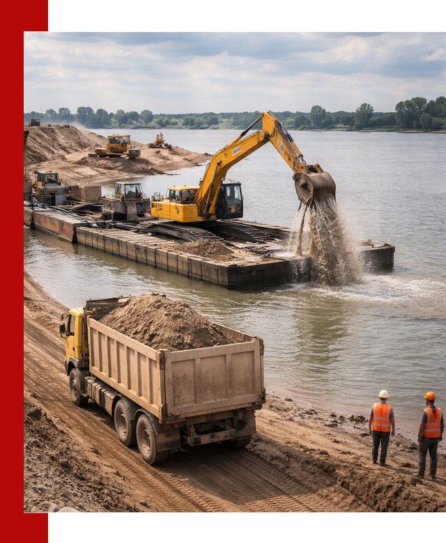 Намывной песок с доставкой в Муравленке оптом и в розницу