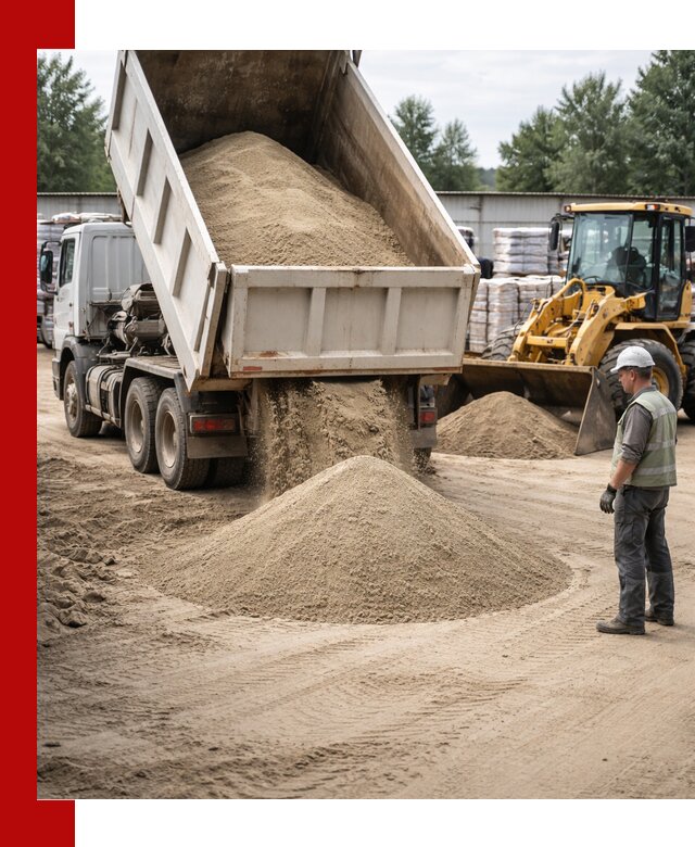 Поставка и доставка песка для бетона в Муравленке