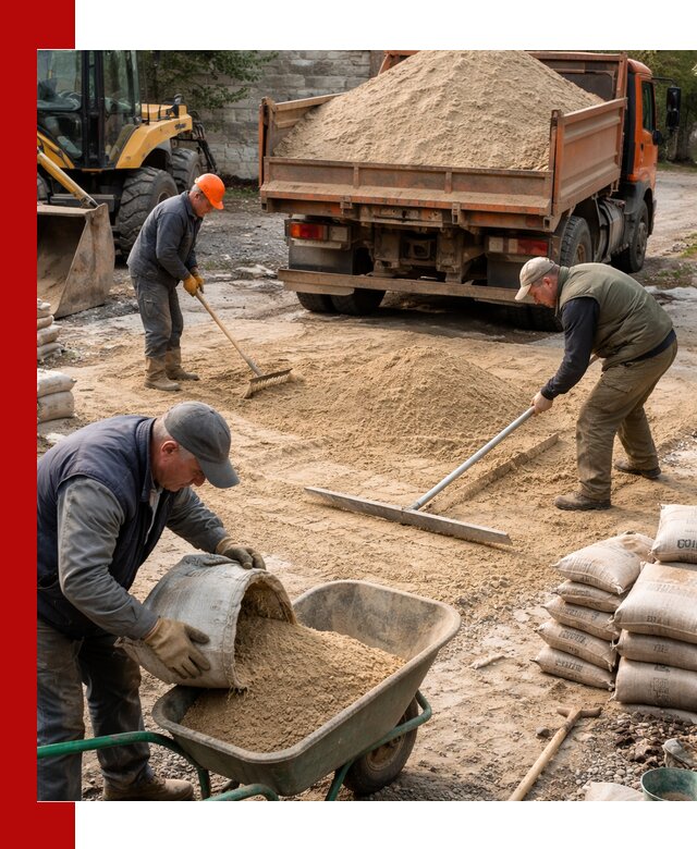 Поставка песка для стяжки в Муравленке с быстрой доставкой