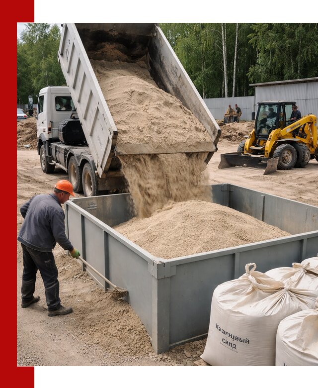 Кварцевый песок для фильтра в Муравленке — доставка и качество