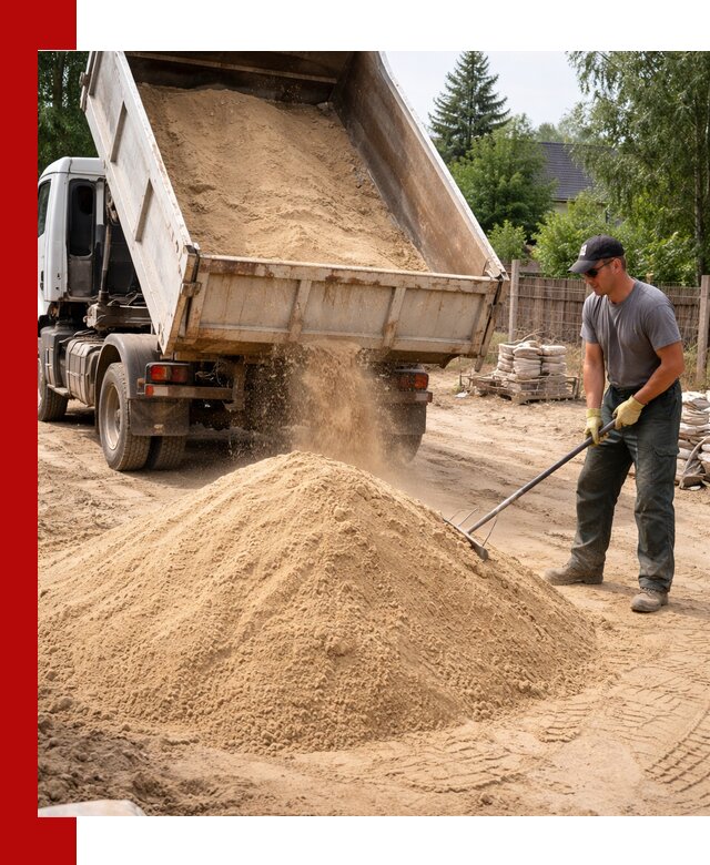 Доставка сухого песка самосвалами в Муравленке