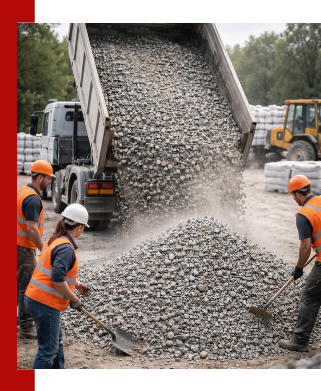 Доставка гравия и камня в Муравленке оптом и в розницу