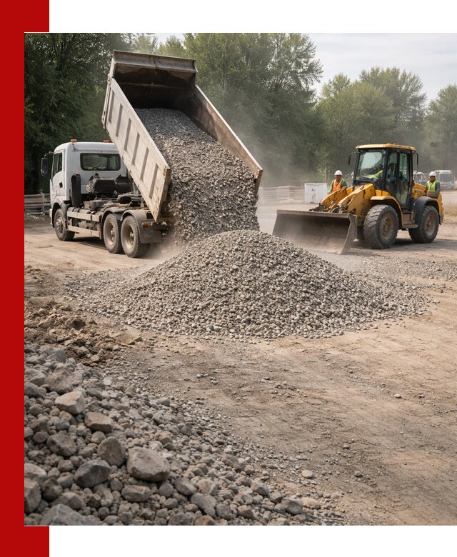 Гравий фракция 5–20 доставка в Муравленке оптом и в розницу