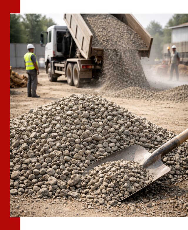 Доставка гравия фракции 20-40 в Муравленке с самосвалами