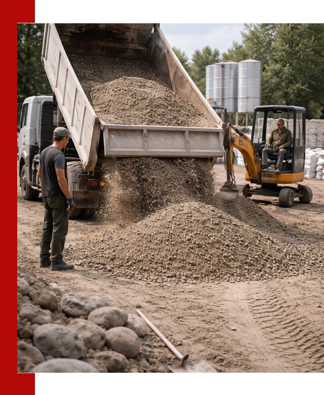 Доставка ПГС С3 в Муравленке самосвалами и миксерами