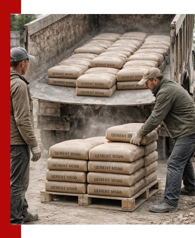 Цемент М500 с доставкой самосвалом в Муравленке