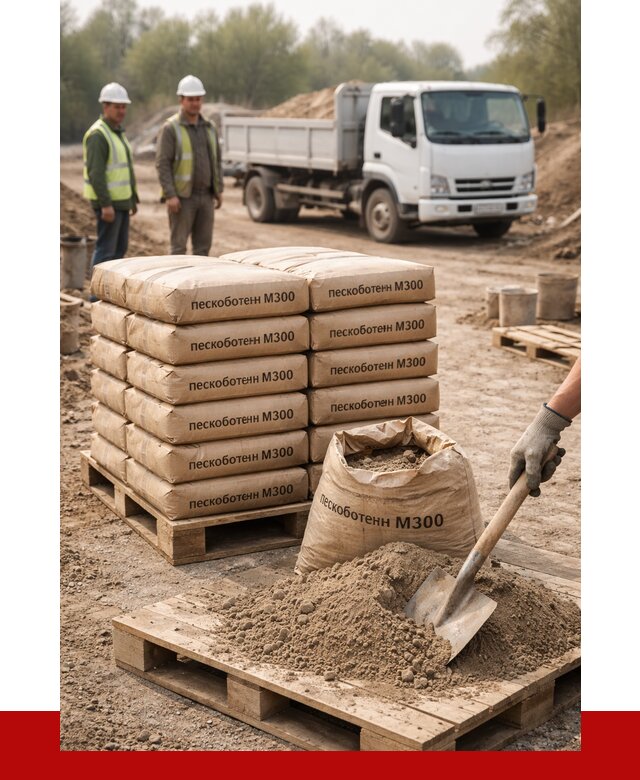 Пескобетон М300 в Муравленке с доставкой от 4978 р. за куб | ПРОНЕРУДМрв