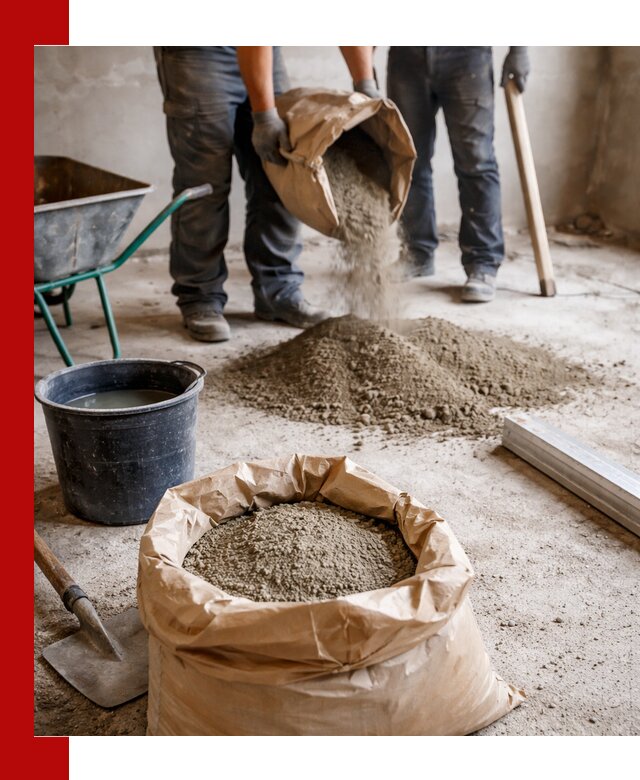 Доставка сухой смеси для стяжки в Муравленке