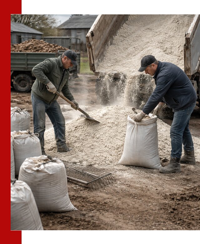 Доставка извести пушонки в Муравленке оптом и мелким оптом