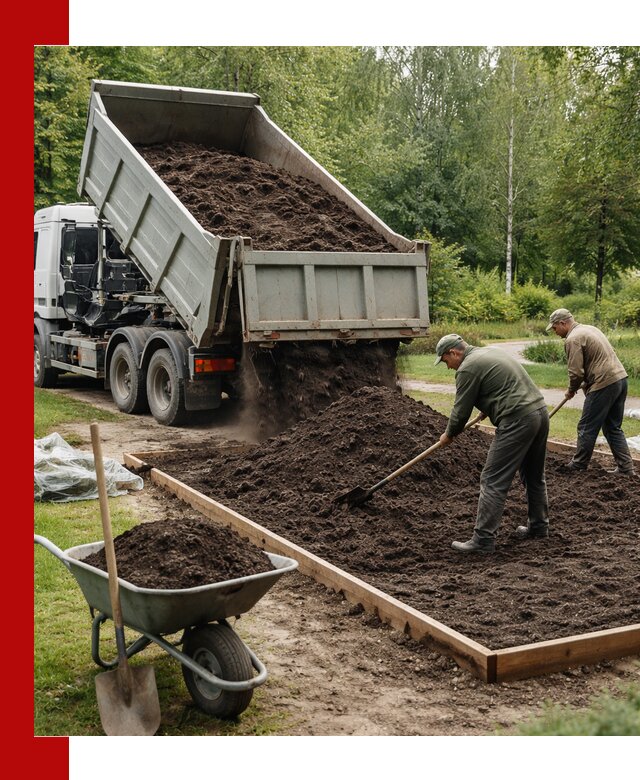 Доставка грунта для озеленения и благоустройства в Муравленке