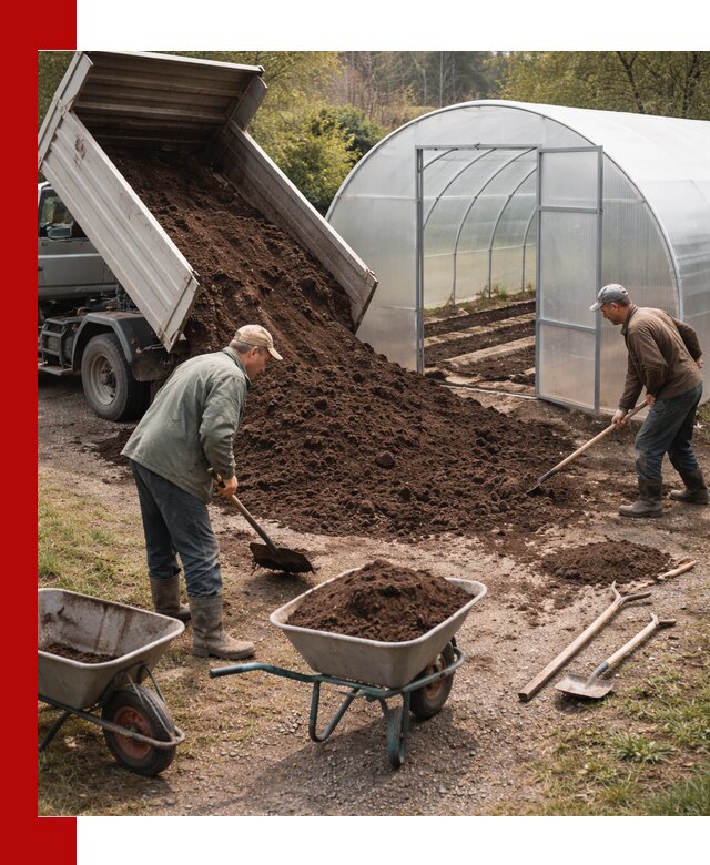 Грунт для теплицы с доставкой в Муравленке — плодородный субстрат под растения