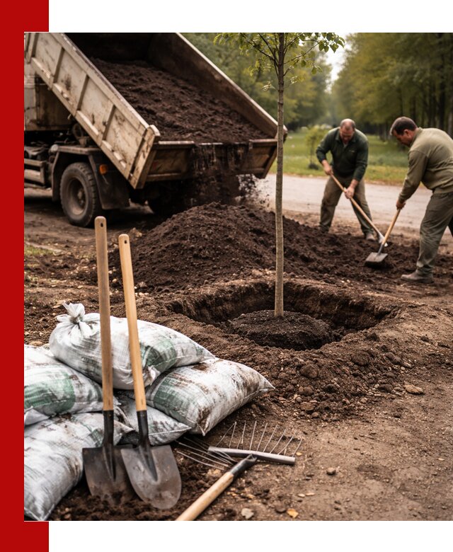 Грунт для посадки деревьев в Муравленке — доставка и подготовка почвы
