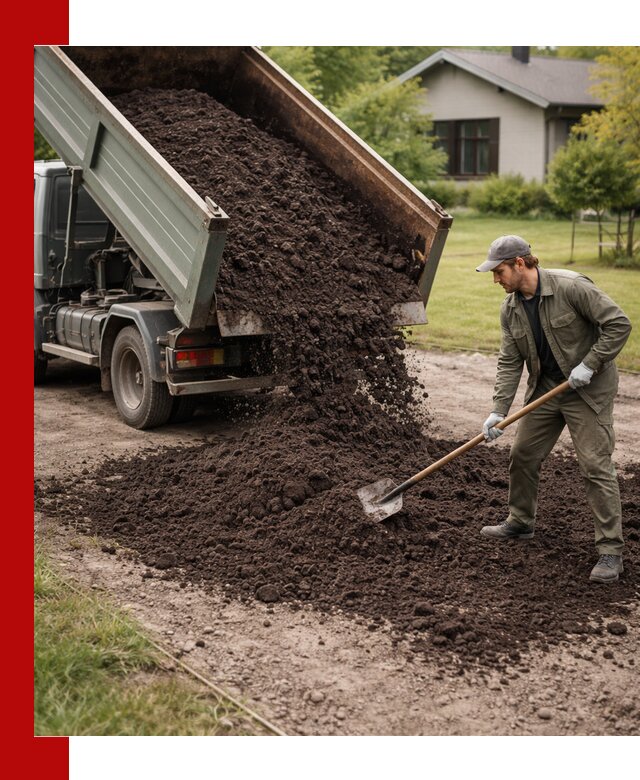 Чернозем для газона с доставкой в Муравленке быстро и качественно