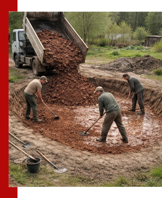 Купить качественную глину для пруда в Муравленке