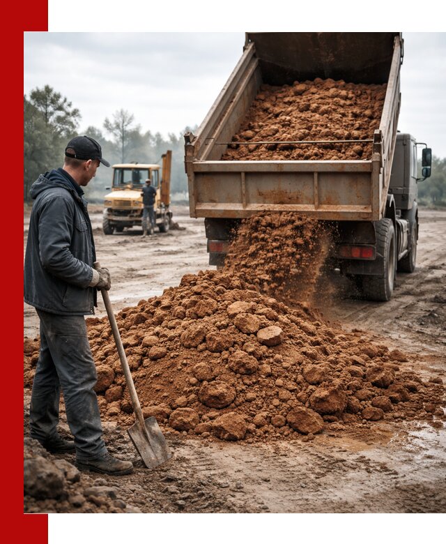 Глина для засыпки в Муравленке с доставкой самосвалами