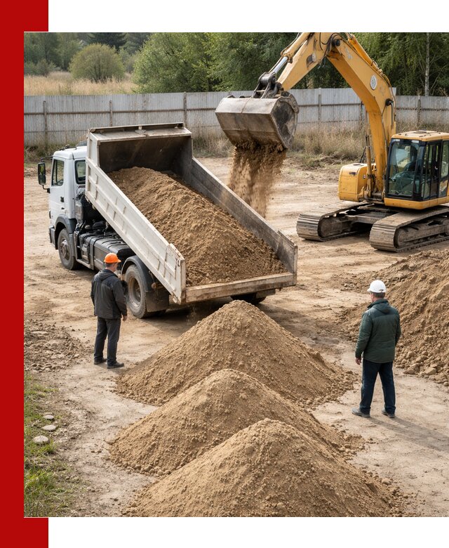 Доставка супеси вагонными и автопартиями в Муравленке
