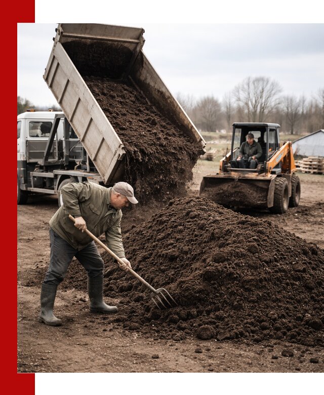Доставка и продажа перегноя в Муравленке быстро и дешево