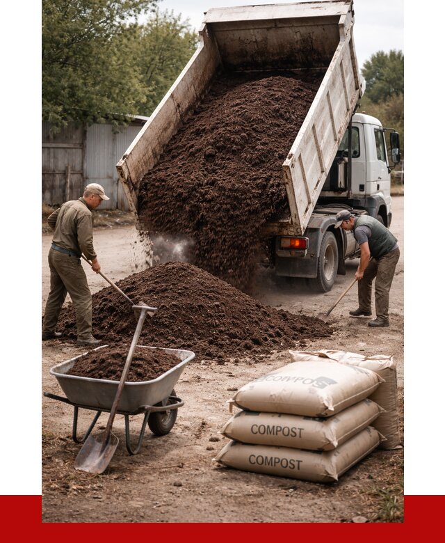 Купить компост в Муравленке от 4497 р. за куб с доставкой | ПРОНЕРУДМрв