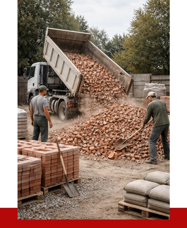 Бой кирпича в Муравленке с доставкой от 4497 руб/куб | ПРОНЕРУДМрв