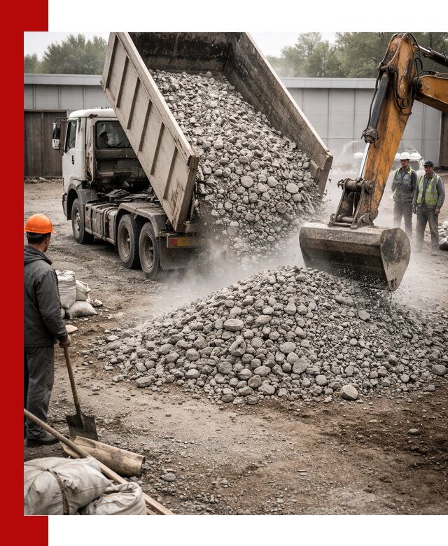 Доставка дробленого бетона в Муравленке оптом и в розницу