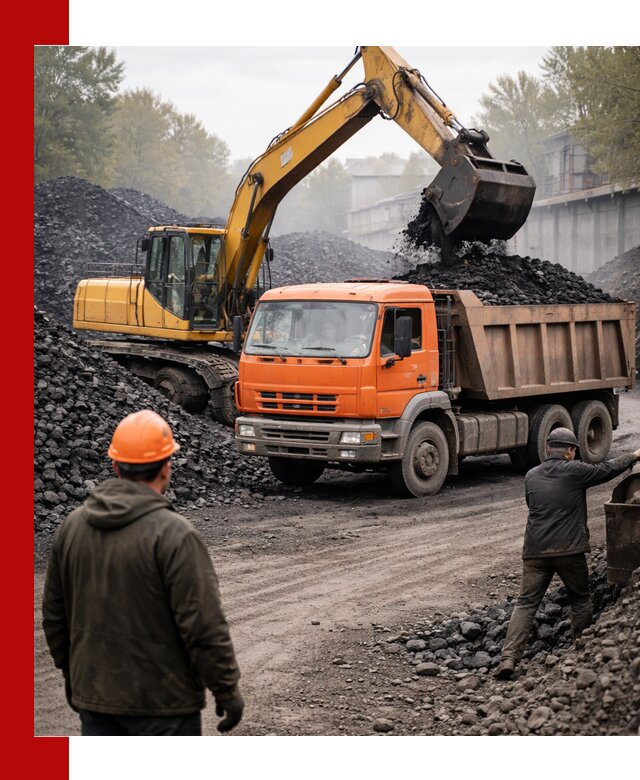 Доставка угля автотранспортом в Муравленке быстро и выгодно
