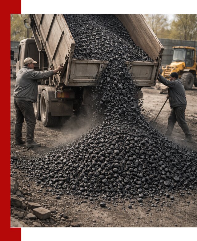 Доставка угля семечка самосвалами в Муравленке