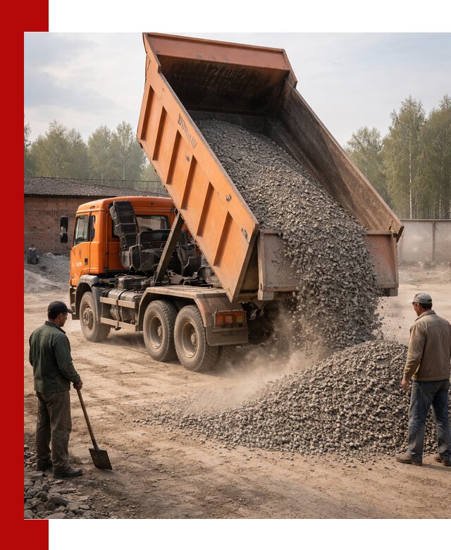 Доставка самосвалом 20 м3 в Муравленке быстро и надежно