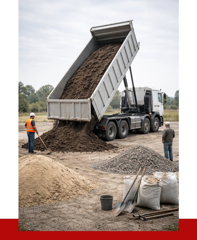 Доставка самосвалом 30 кубов в Муравленке от 9100 р. | ПРОНЕРУДМрв