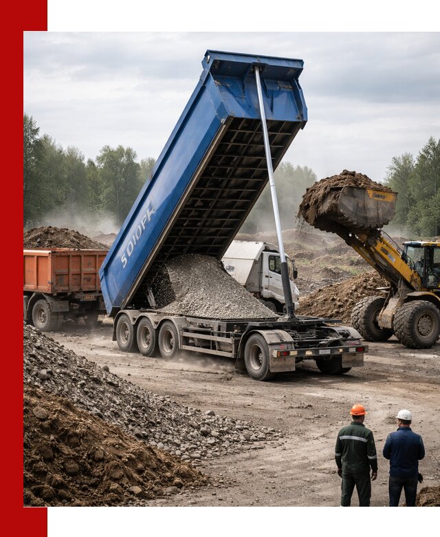 Аренда тонар 40 тонн в Муравленке с доставкой материалов