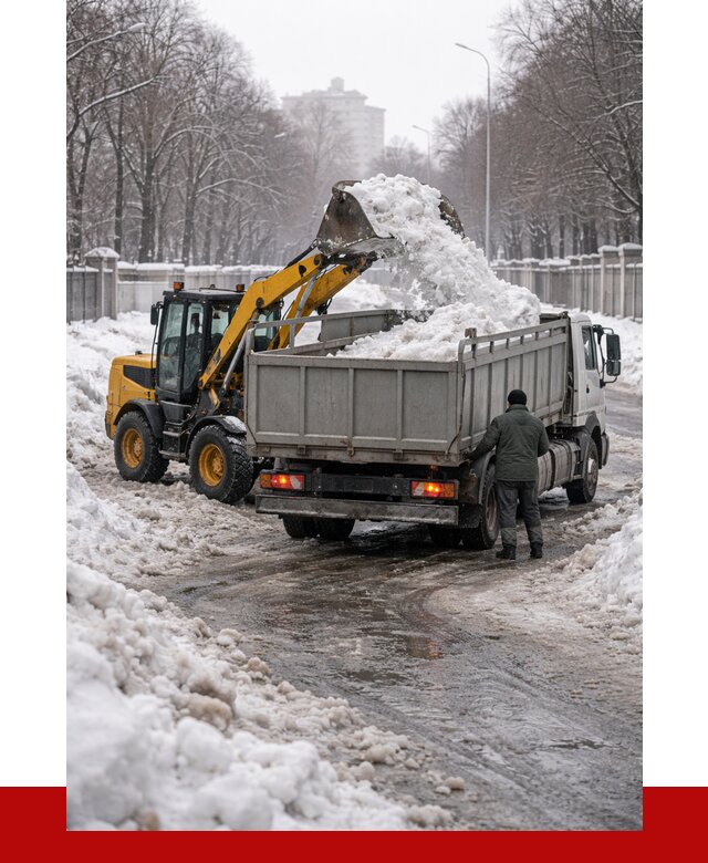 Вывоз снега с погрузкой в Муравленке от 3747 р. ПРОНЕРУДМрв