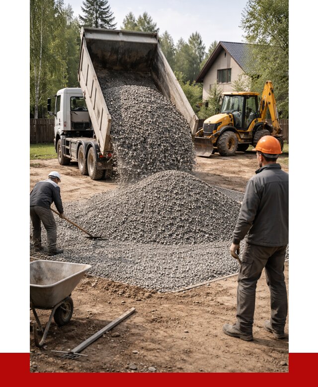 Отсыпка участка щебнем в Муравленке от 6959 р. ПРОНЕРУДМрв