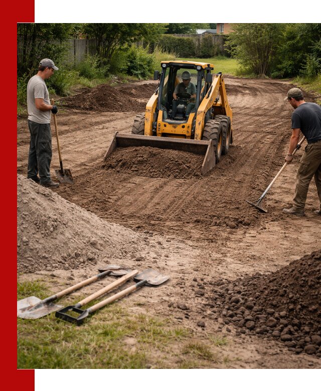 Планировка участка грунтом с вывозом и доставкой в Муравленке