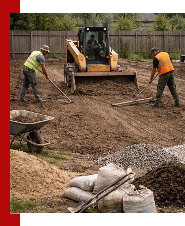 Выравнивание участка под строительство и благоустройство в Муравленке
