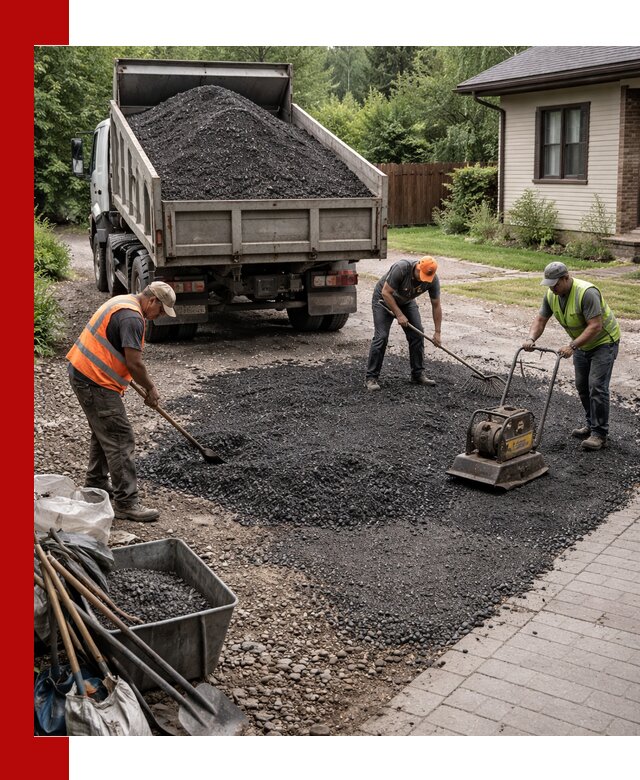 Асфальтовая крошка для двора с доставкой в Муравленке